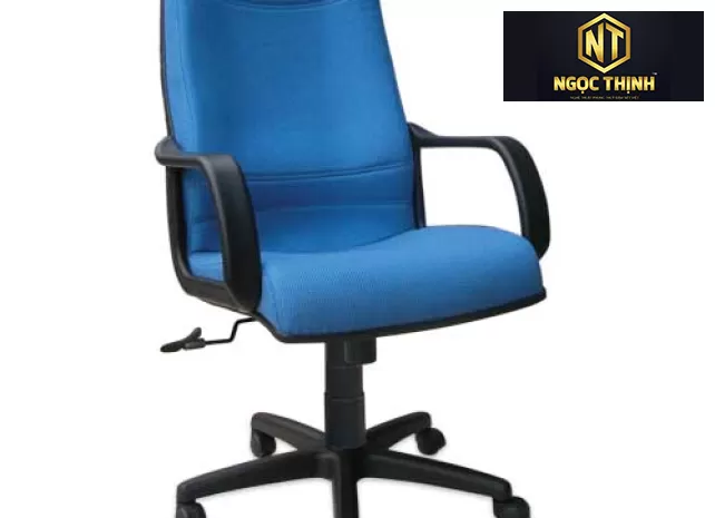 Ghế lãnh đạo lưng cao bọc vải, đệm và tựa ghế liền khối SG704